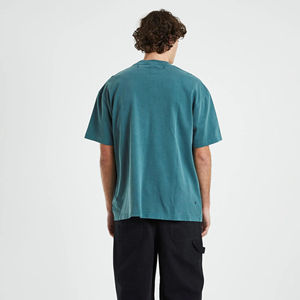 Camiseta corta de gran tamaño con cuello redondo de algodón de calidad personalizada al por mayor, ropa de calle para hombre, ropa de moda, camiseta en blanco para hombre - Product Image 5