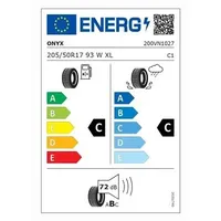 Neumático Radial de Verano Nuevo Onyx NY-901 205/50 R17 93W XL Garantía de Vietnam para Reemplazo/Reparación
