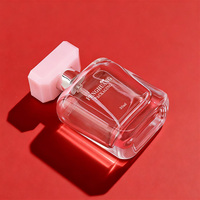 Flacon de parfum en verre carré plat mat de 30 ml avec logo personnalisé, vaporisateur à fine brume, atomiseur de haute qualité, parfum, soin de la peau, sérum