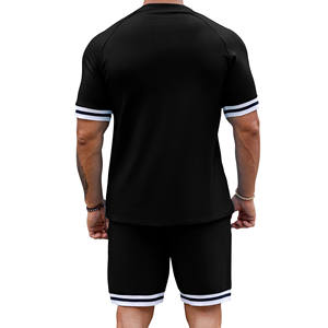 2025 Arrival Summer Men's <b>Tracksuit</b> Breathable 100% Cotton Casual Wear with Comfortable Half Sleeves Most Demanded - Product Image 2