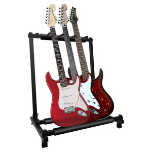 Support de sol pour 5 guitares, 3 emplacements réglables pour guitares Flying V - Product Image 1