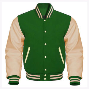 Nuevo estilo chaqueta de invierno Letterman para hombres parches bordados personalizados Logo precio al por mayor chaquetas universitarias con mangas de cuero - Product Image 2
