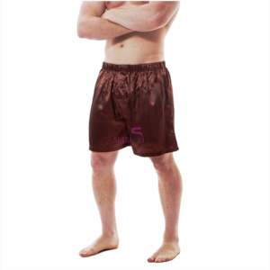 Short en Satin pour homme/boxer en soie, short d'été confortable - Product Image 3