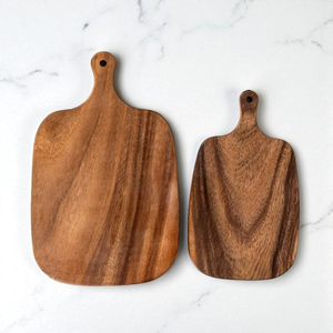 Planche à découper en bois écologique durable de qualité supérieure, bois naturel massif, passe au lave-vaisselle, planche à découper de cuisine pour restaurant et maison - Product Image 3
