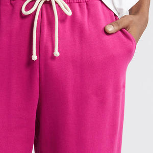 Service OEM en gros Pantalons de survêtement décontractés pour hommes en hiver - Écologique 100% coton Toile polaire Épaisseur Taille élastique Lacets - Product Image 3