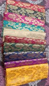 Luxury Brocade Silk Fabric High Quality Jacquard Woven Textile <b>for</b> Dresses Upholstery and Traditional Attire Available - Product Image 3