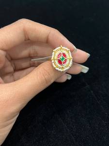 Anillo de Compromiso y Boda para Mujer TISHYA DIAMOND, con Moissanita de 2 Quilates, Corte en Racimo, Estilo Vintage, Plata de Ley Chapada en Oro, 5.5 g - Product Image 1