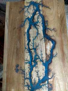 Tendance Décoration Murale 2023 Bois/Epoxy Plateau de Service Combinaison Bois de Mangue et Epoxy Plateau de Service pour Bar et Maison - Product Image 2