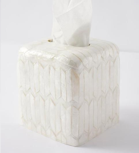 Caja de pañuelos con incrustaciones de madreperla de lujo para el hogar, Hotel o restaurante, accesorio de decoración de mesa, incrustaciones de fregona - Product Image 5