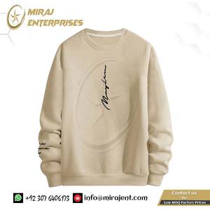 Pulls à manches longues à col rond respirants et surdimensionnés pour hommes personnalisés - Product Image 2