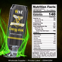 Meilleure vente de boisson énergétique 500ml sans sucre, vitamines A essentielles, échantillon gratuit, fournisseur en gros, OEM/ODM