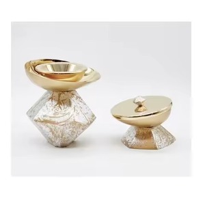 Plateau de parfum de brûleur de Bakhoor en métal fabriqué à la main diffuseur de fumée aromatique cadeau de relaxation à la maison - Product Image 2