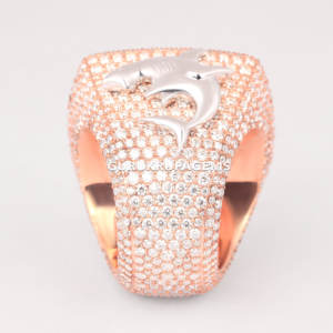 Moda de lujo personalizado Hip Hop Ice Out VVS Lab Grown Diamond plata 925 joyería número letra anillo - Product Image 6