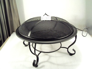 Iron Outdoor Fire Pit Bowl Round Large Outdoor Fire Pit Mosaic - Product Image 4