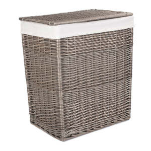 Cesta de lavandería de mimbre antiguo Slim Wash Panier À Linge En Osier - Product Image 3