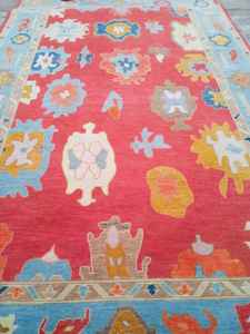 Tapis modernes de luxe faits à la main en laine fine noués à la main taille personnalisable 5x8 12x14 pour la maison bureau hôtels abstrait vibrant - Product Image 6