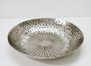 De aluminio Chapado en níquel tono antiguo en relieve profundo fuente profundo fruta servidor fuente para casa Hotel de uso - Product Image 3