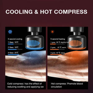 D0171 Pistola de Masaje 2025, Nuevo Modelo, Precio de Mayoreo, Masaje Corporal Completo con Calor y Frío, Pistola de Masaje Muscular de 5 Cabezales - Product Image 2