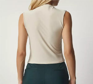 Débardeur de sport respirant en fibre de coton/bambou, de grande taille, haut court d'exercice, gilet de fitness, débardeurs de yoga pour femmes - Product Image 1