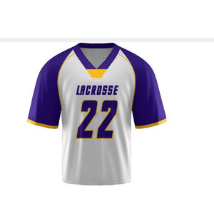 Maillot de crosse à sublimation personnalisé de haute qualité, vêtements de sport uniformes de crosse à manches courtes du meilleur fabricant avec un design unique - Product Image 2