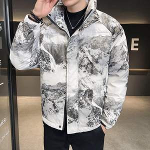 Chaqueta de Invierno Reversible con Cuello Alto, Diseño Personalizado OEM, Estilo Urbano, Protección UV y Secado Rápido, Manga Larga, Moda Masculina - Product Image 6