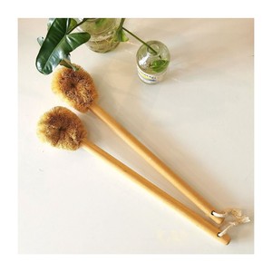 Cepillo de inodoro ecológico sin residuos hecho de cerdas de fibra de coco natural Equipo de limpieza de habitaciones de baño Cepillos de inodoro Wc - Product Image 1