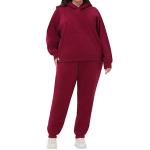 Women's Plus Size Summer <b>Hoodie</b> <b>Oversized</b> Sweatshirt Wholesale Manufacturer Plain Solid Pullover Custom Logo Heavyweight Cotton - Product Image 4