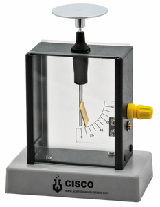 CISCO Deluxe Gold Leaf Metal Electroscope <b>Physics</b> Laboratory Charge Detector School Teaching Instrument - Product Image 3