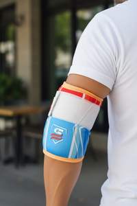 โลโก้แบบกำหนดเอง คุณภาพสูง น้ำหนักเบา หนังไฟเบอร์ PP  โครงแข็ง  สนับศอกสำหรับผู้เล่นเบสบอล  สำหรับเด็กและผู้ใหญ่  ป้องกันข้อศอกและแขน  ขวา ซ้าย - Product Image 3