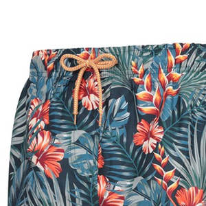 Ensemble de shorts de bain décontractés pour hommes, taille haute élastique, imprimé, été, 100 % polyester, séchage rapide, respirant, numérique, vente en gros - Product Image 5