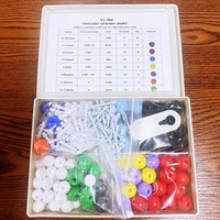Kit de Modelo de Estructura Molecular de 240 Piezas, Juego de Modelos Educativos de Química con Material PLA para Ciencias de Secundaria/Preparatoria YL-066