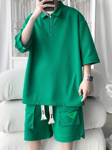 Camiseta de verano personalizada para hombre, Camiseta holgada de manga corta, Top de punto transpirable deportivo informal a la moda de calle alta - Product Image 6