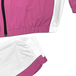 OEM Custom Windbreaker Short Set 2-Piece Tracksuit <b>Zip</b>-<b>Up</b> <b>Jacket</b> Sweat Suit Polyester Zipper Track Suit Windbreaker for Men - Product Image 5