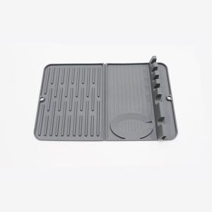 First Hongyu for Hot-selling Barbecue Oven <b>Silicone</b> Square Side Rack Pad Baking Tray Protective Oil-Draining Pad Black Stone - Product Image 5