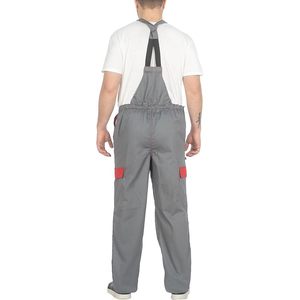 Overol de Trabajo Unisex con Múltiples Bolsillos CBF Balducci Group, Gris/Rojo, Práctico, Hecho en Albania - Product Image 2