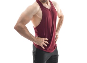 Trending Breathable Knitted Sports Quick Dry Tank Top Polyester Cotton Fitness Wear Elastic Gym Wear <b>Stringer</b> Shirt Amano Sports - Product Image 4