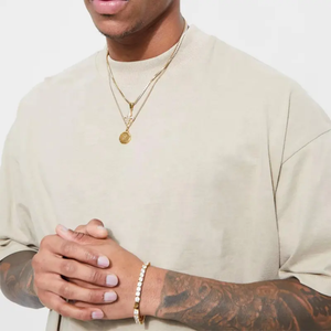 Camiseta de entrenamiento para hombre, camiseta de entrenamiento holgada de Color sólido, camiseta de Fitness atlética, estilo informal, proveedor OEM ODM - Product Image 4