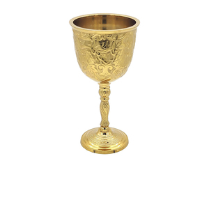 Luxury Brass <b>Goblet</b> Cup Handmade Royal Chalice | Antique Finish Medieval Decor | Elegant Gift & Table Accent Premium Collection - Product Image 1