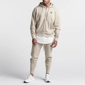 Unisex Regular Fit Polyester Sport Printed Fleece Track <b>Suit</b> Autumn Wholesale High Quality Custom Logo Hooded Two Piece Set Men - Product Image 5