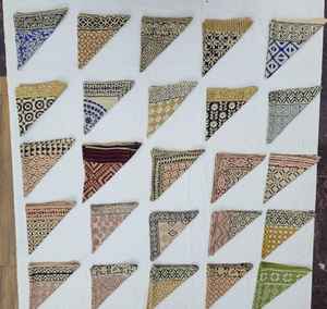 Pañuelo de Algodón Orgánico Estampado a Mano con Diseño Paisley de la India - Product Image 5