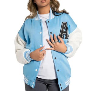 Servicios de OEM Venta caliente Ropa de mujer personalizada Bomber Letterman Béisbol Varsity Chaqueta Mujeres Ropa casual Chaquetas de mujer Varsity - Product Image 1