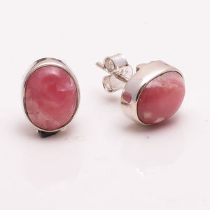 925 boucles d'oreilles en argent Sterling massif à facettes calcédoine pierres précieuses bijoux faits à la main personnalisables pour la fête de fiançailles directe - Product Image 3