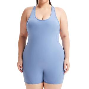 Custom Wholesale <b>One</b> Piece Yoga Fitness Workout Set Quick Dry Breathable Seamless Sportswear Bodysuit Jumpsuit - Product Image 1