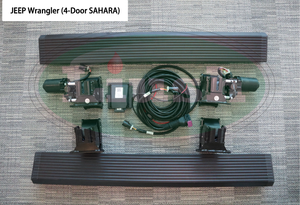 Marchepieds latéraux électriques automatiques Liush en alliage d'aluminium, style <span class=keywords><strong>sport</strong></span>, fixation complète par vis, pour <span class=keywords><strong>Jeep</strong></span> <span class=keywords><strong>Wrangler</strong></span> JL 4 <span class=keywords><strong>portes</strong></span> - Product Image 2