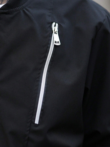 Chaqueta Bomber Personalizada OEM con Logotipo Bordado, Cierre Frontal, Estilo Urbano, Casual, Clásica, con Botones, para Hombre - Product Image 6