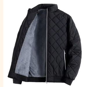 Veste d'hiver matelassée personnalisée pour homme, légère, en nylon, col montant, respirante, grandes tailles, fabricant OEM en gros - Product Image 1