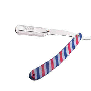 Barber Tools Hair Razor Stainless Steel Handle Straight Edge Folding Shaving Razor Barber Straight Razor - Product Image 2