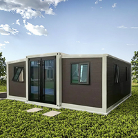 Maison conteneur maritime modifiée, durable et sécurisée, maison préfabriquée moderne de luxe extensible de 20/40 pieds avec aménagement personnalisé