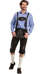 Shemax Trachten Shorts pour hommes Lederhosen Shaded Grey OEM Custom New Bavarian Oktoberfest Lederhosen - Product Image 3