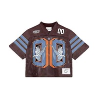 Maillot de football américain pour homme adulte, haute qualité, été, manches courtes, respirant, 100% polyester, anti-transpiration, antibactérien